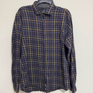 Rodd & Gunn Blue and Yellow Plaid Shirt